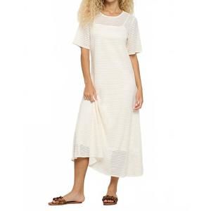 NEW MEET ME IN SANTORINI women's maxi dress in vanilla honeycomb
